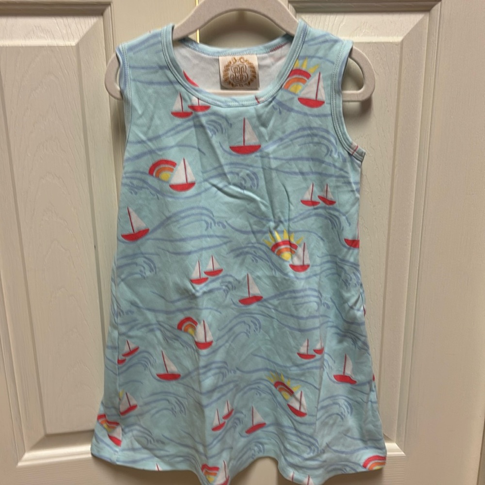 Tbbc size 7 sleeveless sailboat dress